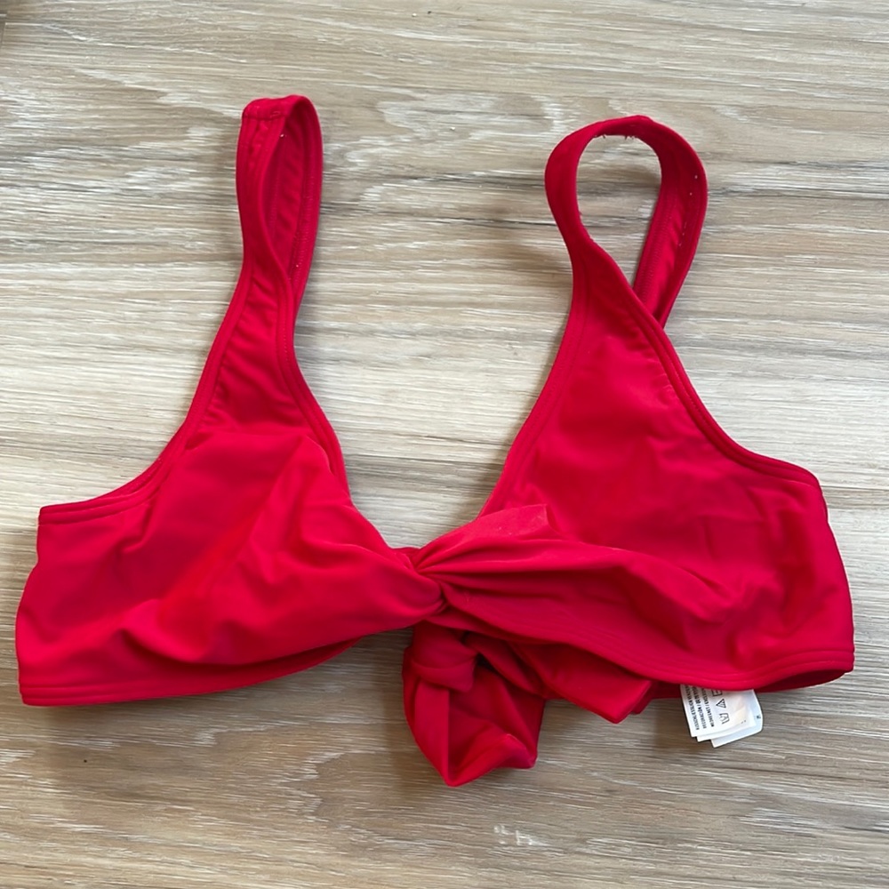 Abercrombie & Fitch red bikini top